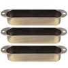 3Pcs Closed Pickup Cover, Brass Pickup Covers Closed Electric Guitar