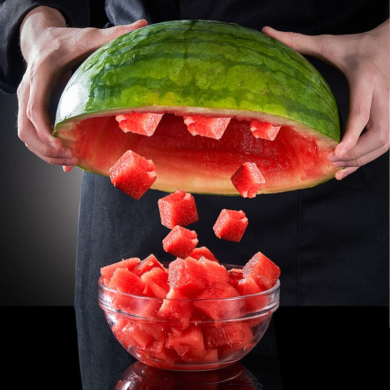 Shoxil Watermelon Cutter Slicer Cut Watermelon Into Cubes Knife Melon