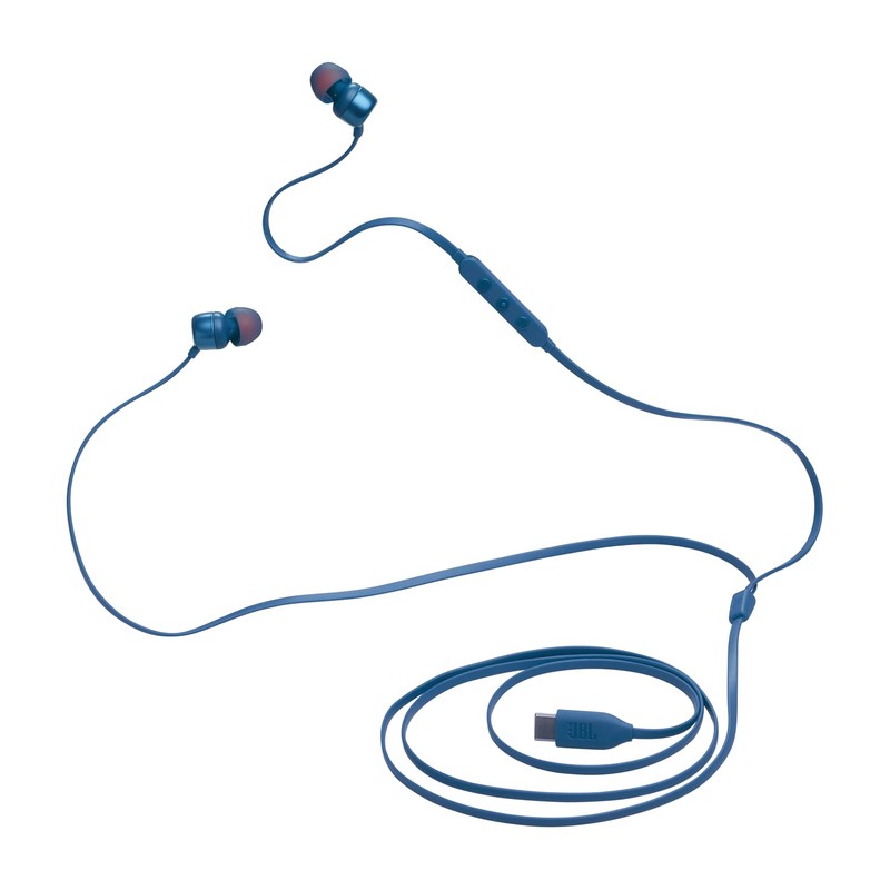 JBL Tune 310 C Hi-Res Wired Earbuds with Microphone, Flat
