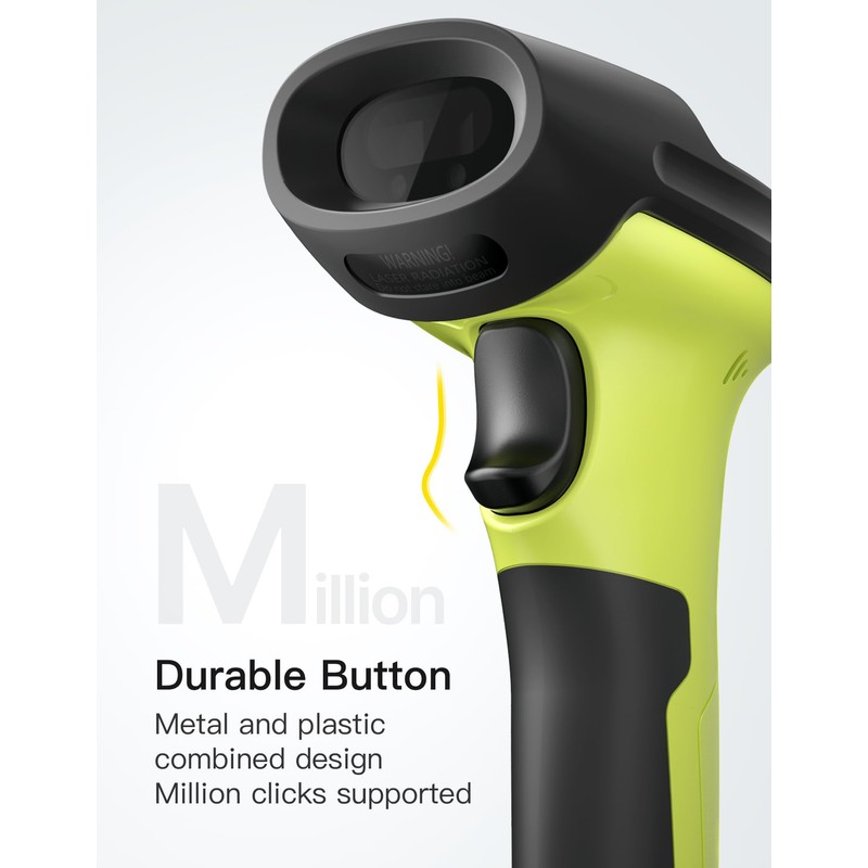 Inateck Barcode Reader, Wireless, Bluetooth, USB, Wireless, Cord, Dimensional, Japanese