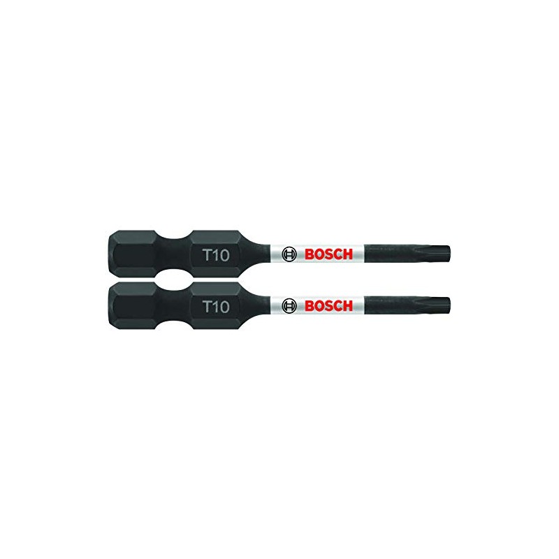 BOSCH ITT10202 2-Pack 2 In. Torx #10 Impact Tough Screwdriving