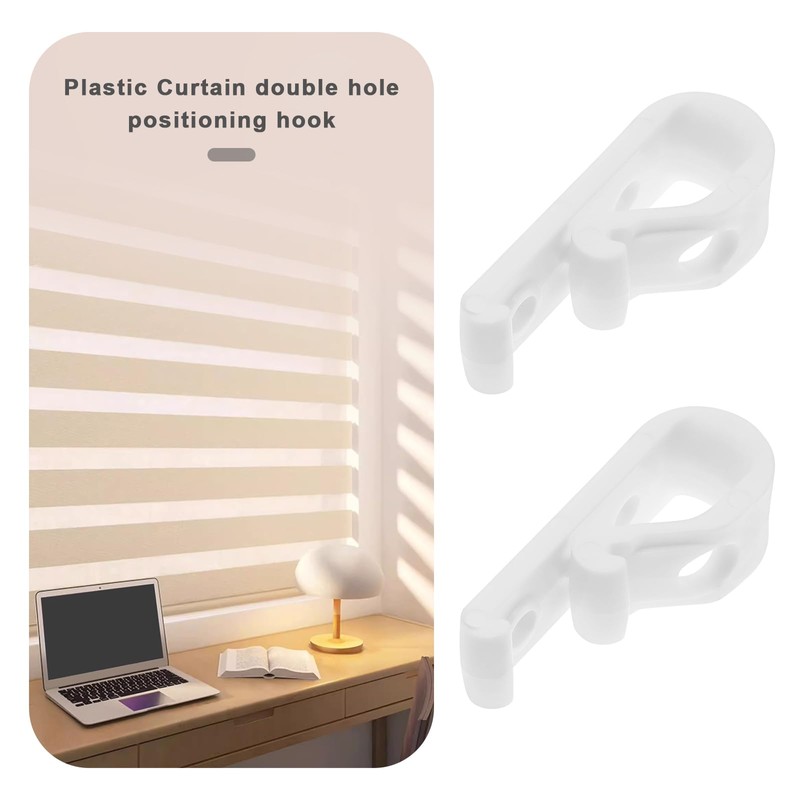 8 Pack Roman P Shaped Blind Safety Clips Plastic Clips