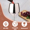 TJ Wine Glasses Stainless Steel Set of 2, Unbreakable Wine