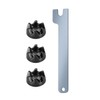 Blender Coupler,Replacement Blender Rubber Coupler Gear Clutch with Spanner,Blender Rubber