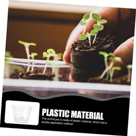 GANAZONO Orchid Pot Planter with Drainage Holes Transparent Design for Use Breathable Slotted Base for Healthy Root Growth Lightweight and Washable