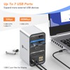 Powered USB C Docking Station Dual Monitor, TOBENONE Laptop Docking