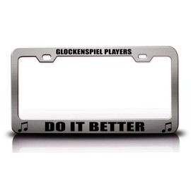 Custom Brother - Glockenspiel Players DO IT Better Music Musician Metal Car SUV Truck License Plate Frame Holder Ch z95