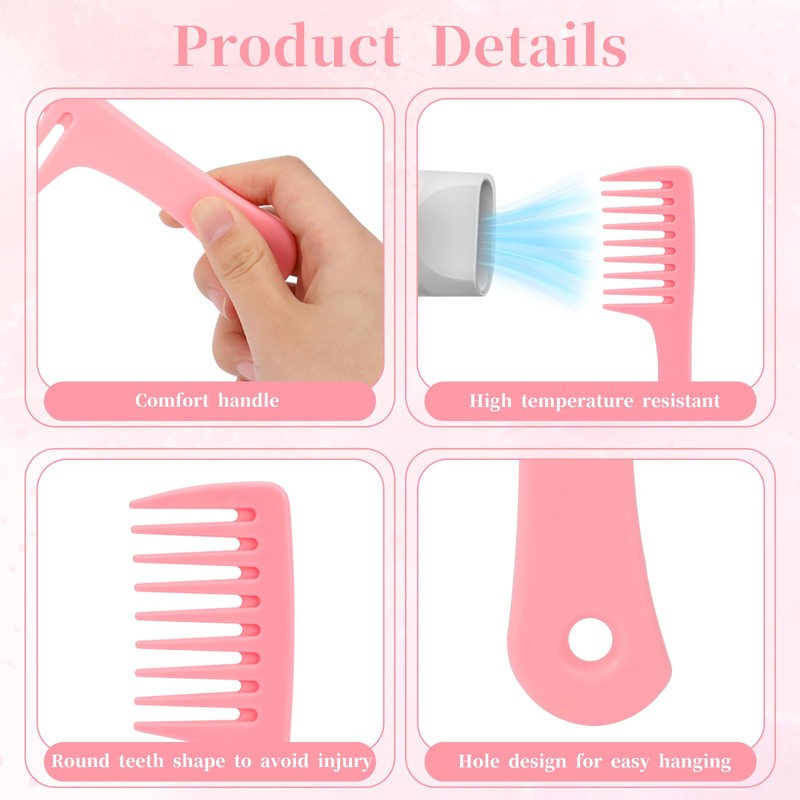2 Pcs Mini Comb Travel Comb Small Wide Tooth Comb