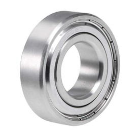 sourcing map Track Guide Bearing Deep Groove Ball Bearing S6205ZZ Stainless Steel 25 x 52 x 15 mm Double Shielded 6205ZZ Ball Bearing Replacement Parts