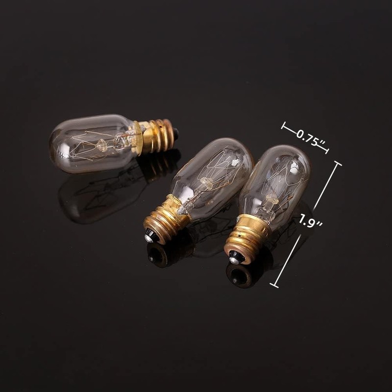 Moflekja Himalayan Salt Lamp Bulbs, T20 25W Original Replacement Long