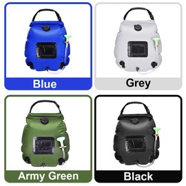 20L Solar Shower Bag Outdoor Portable Solar Heating Shower Bag for Camping Hiking Traveling Beach