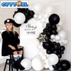 CYTTOKL Black and White Balloons 12 inch 100 Pack Black
