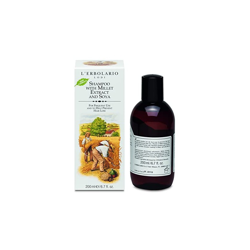 L'Erbolario Shampoo with Millet and Soya Extract