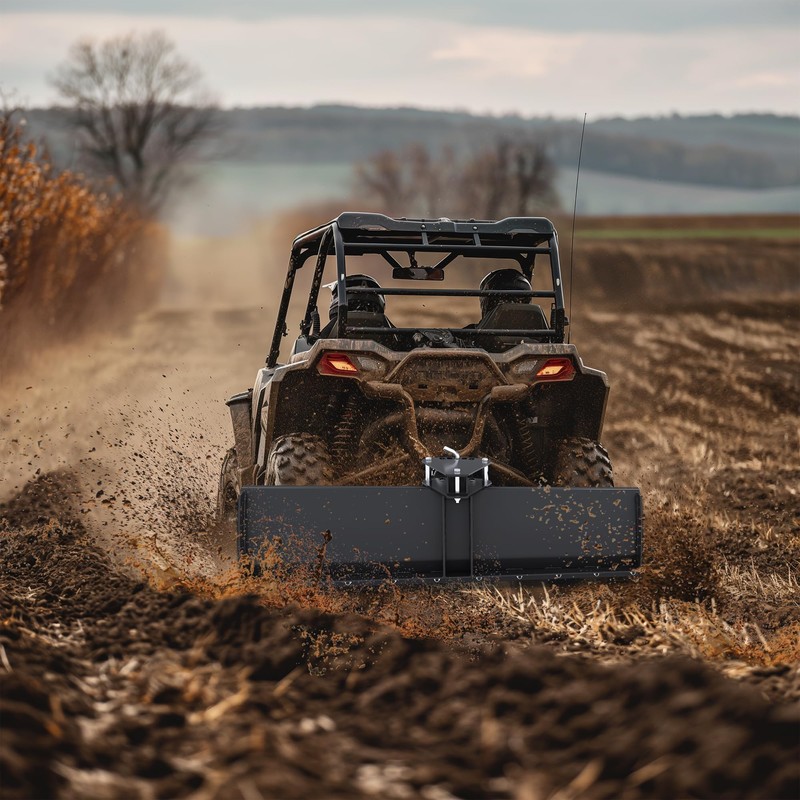 ECOTRIC 3-Point 48" Scrape Blade Implement 2 Inch Receiver ATV