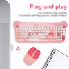 Wireless Keyboard and Mouse 2.4Ghz Connection Cute Keyboard Mouse Set