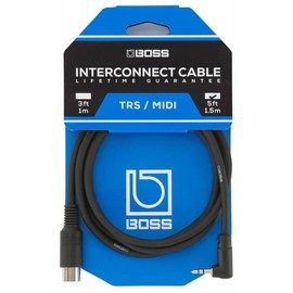 Boss BMIDI-5-35 Type A 3.5mm TRS to Male 5-pin DIN MIDI Cable - 5 Foot