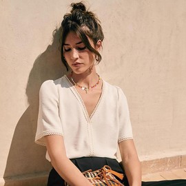 Suyi Initial Necklace Colorful Beaded Necklaces Heart Letters Choker Necklace for Women T