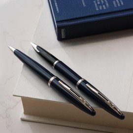 Waterman Waterman Ballpoint Pen Karen Blue CT Fine Oil-Based with Gift Box Gift Luxury Genuine Import 2214312