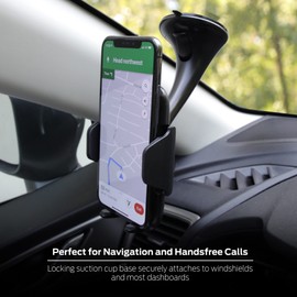 XTREME DIGITAL LIFESTYLE ACCESSORIES Monster 10W QI Dash Mount, Universal Car Mobile Device Cradle, Charge Your Phone