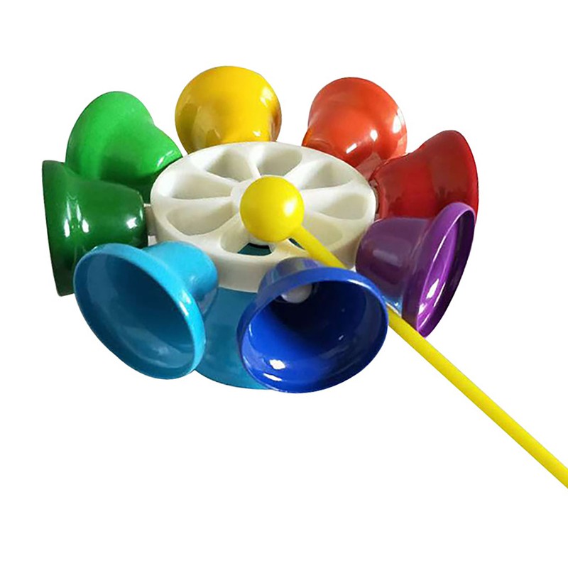 Musical Bell Toy 8 Notes Metal Bells Colorful Musical Toy