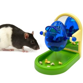 Rat Toys for Pet Rats, Enrichment Toy Cage Cccessories, Bird Foraging Toys Interactive Intelligence Growth Puzzle Games, Treat Dispensing Slow Feeder for Rats Cage, Bird Foraging Toy for Parakeet