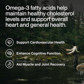 Momentous Omega-3 1500 mg suplemento diario de aceite de pescado con EPA y DHA – Certificado NSF para deporte