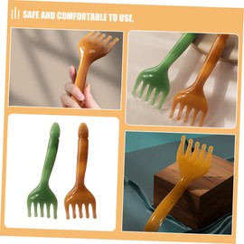 MERRYHAPY Ergonomic Resin Scalp Massager Comb 2pcs Set Body Acupoint Massager Resin Craft for Massage