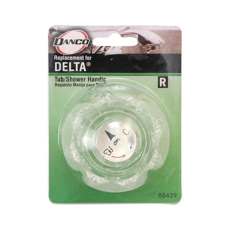 Danco 88439 Delta Acrylic Bath Handle, No Size, White|Clear