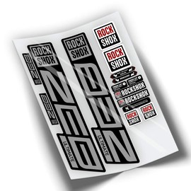 Ref: VP446 Sticker Compatible with Rock-Shox ZEB ULTIMATE 2021 2025 MTB Stickers Stickers Stickers for Mountain Bikes (Silver)