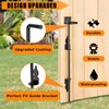 DJSUNPACKING 18" Heavy Duty Cane Bolt Gate Drop Rod-Steel Gate