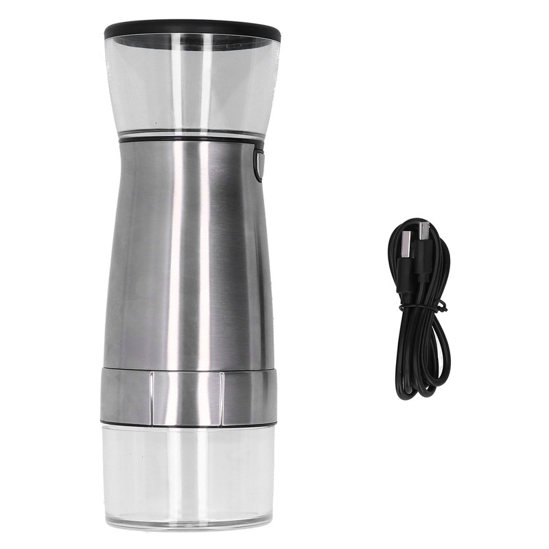 Stainless Steel Electric Grinder USB Charging Automatic Pepper Coffee Bean