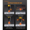 Crosstar 10PCS Diamond Hole Saw Kit with Pilot Bit &