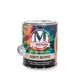 Eco Candle Co. The MANdle Soy Candle for Men - Dirty Hippie, 15 Oz. Paint Can - 100% Soy Wax, No Lead, Hand Poured, Phthalate Free, Made from Midwest Grown Soybeans, All Natural Wicks