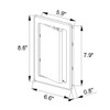 Awenta DT11SS Door Panel Satin Silver