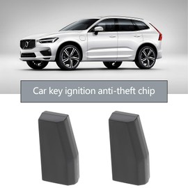 VGOL Pack of 2 ID63 40 Bit Car Remote Key Transponder Chip Unlocked Chip Compatible with Ford Compatible with Mazda Car Remote Control Crypto Empty Immobilizer Chip