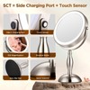 Makeup Mirror with Light, 30x Magnifying Mirror with 3 Lights