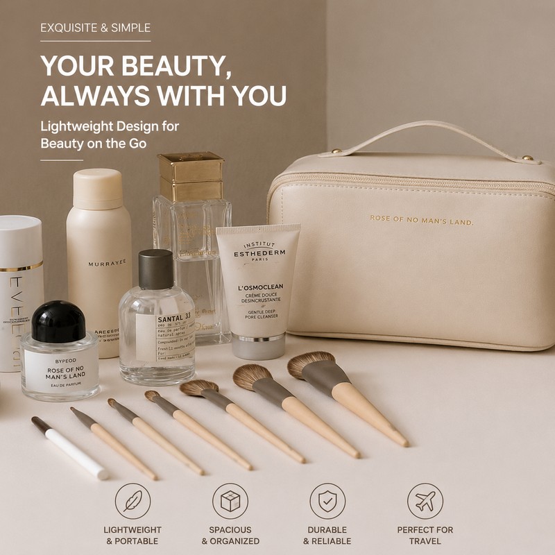 Women's Large-Capacity Portable Makeup Bag