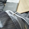 VM VOUGEMARKET 100% Natural Cotton Striped Duvet Cover Set,Gray Stripes