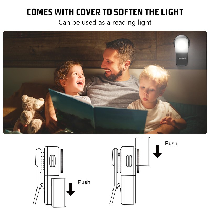 OOWOLF LED Flashlight Clip or Magnets Install, Bright Tactical Torch