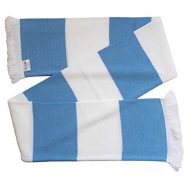 Man City Fans Sky and White Traditional Bar Scarf