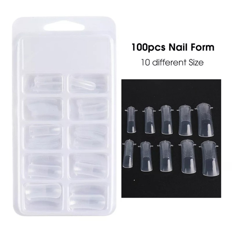 THE9SHOP 140 Accesorios De Uñas Polygel Para Manicura Moldes,tips Set