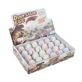 Pack of 24 Dinosaur Eggs Toy, Easter Dinosaur Eggs Hatching Grow Dragon Hatching Dinosaur Easter Egg (White)