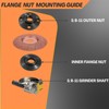 HOBEREROK 7PCS Angle Grinder Nut & Wrench Kit – 5/8-11