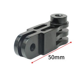 YAAAM Extension Arm for GoPro Various (90 Degree Twist, [90 Degree Twist] 2.0 inches (50 mm) (Black Length))