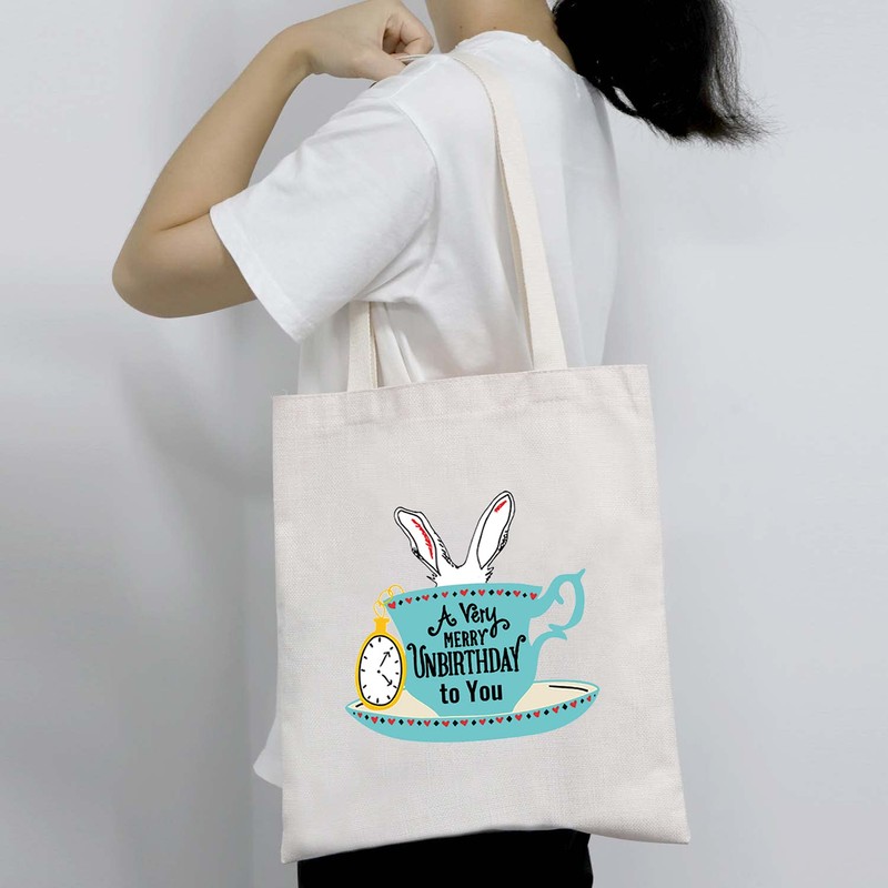 Alice Gift A Very Merry Unbirthday To You Tote Bag