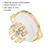 QUARKZMAN Pack of 4 9 Pin Tube Socket, Ceramic Tube,