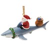 Cape Shore Santa Riding Shark Ornament