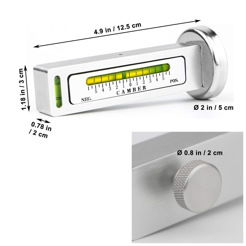 Universal Adjustable Magnetic Gauge Tool Camber Gauge Castor Strut Wheel