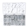 200 Piece Spring Assortment Set Kit, Tension Springs, Swing Springs,
