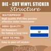 (3PCS) El Salvador Flag stickers, Countries Flag Stickers - Waterproof